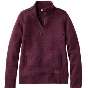 L.L. Bean Women's Quilted Quarter-Zip Pullover